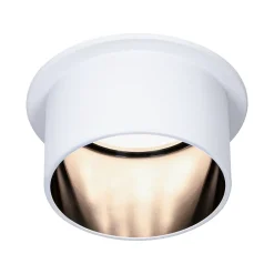 Paulmann Spot encastré LED 3-Step-Dim Gil Coin IP44 rond 68mm Coin 6W 470lm 230V gradable 2700K Blanc dépoli Noir mat