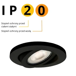 Best Light Prestige Spot encastré Lagos œillet noir 1 x GU10 1 pc.