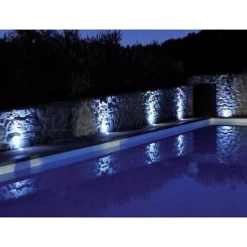 Hot Silamp Spot Extérieur Encastrable LED IP65 220V Sol 1W 18 degrés - Blanc Chaud 2300K - 3500K -