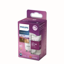 Best Philips Spot LED dimmable GU10 680lm 6.2W IP20 blanc froid