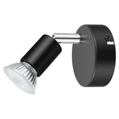 Hot Spot patère GU10 7W Sasha noir mat H.10.5 x Ø8 cm
