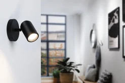 Paulmann Spot Encastrable De Salle De Bains<Spotlight Zyli IP44 GU10 230V max. 10W gradable Noir mat