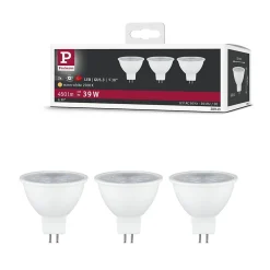 Best Paulmann Standard 12 V Réflecteur LED GU5,3 Kit de 3 3x450lm 3x6W 2700K Blanc