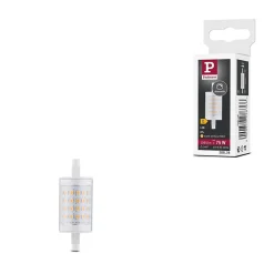 Paulmann Ampoule Led Fonctionnelle|Ampoule Crayon R7S<Standard 230 V Tige LED R7s 78mm 1055lm 9W 2700K gradable Clair