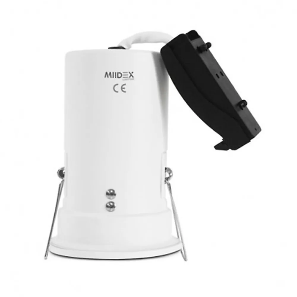 Best Miidex Lighting Support Plafond avec Douille GU10 Recouvrable Etanche IP65 90mm - perçage 75mm