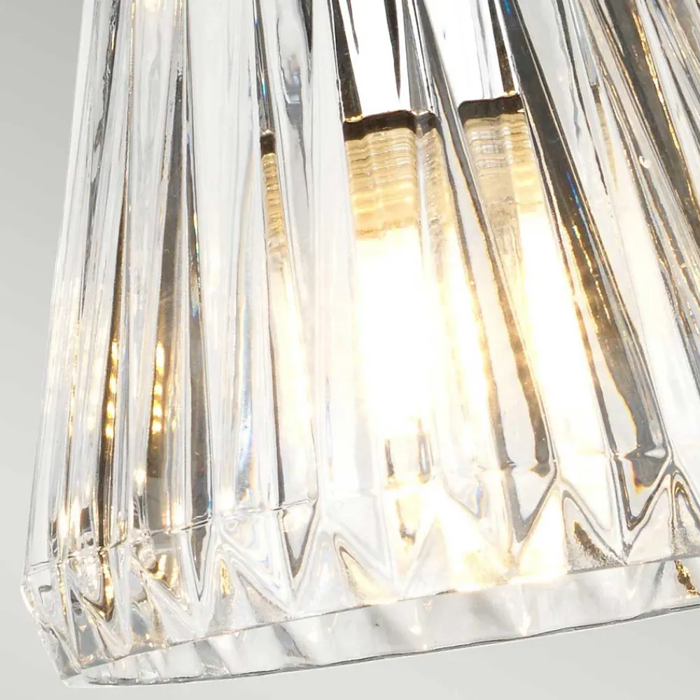 Discount Elstead Lighting Suspension Agatha 3 lumières - Chrome poli