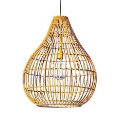 Teamson Home Suspension de jardin en rotin marron solaire