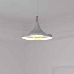 Atmosphera Créateur D'Intérieur Suspension Pour Salon|Suspension Et Lustre<Suspension Deb blanche - métal D32 cm - Atmosphera