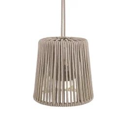 Clearance Newgarden Suspension d'extérieur LED intégrée rechargeable Conta mini beige taupe Ø15cm IP54 E27 900lm 3W