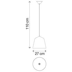 Suspension Pour Salon|Suspension Et Lustre<Suspension E27 IP20 plastique blanc L.80cm
