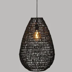Atmosphera Suspension Pour Salle À Manger|Suspension Pour Chambre<Suspension "Etel" Métal & Papier diamètre 38 cm - Noir