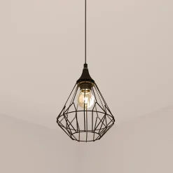 Sale Atmosphera Créateur D'Intérieur Suspension filaire Flave noire - métal D19 cm - Atmosphera