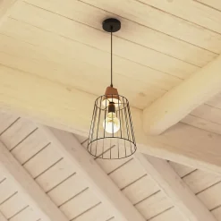 Atmosphera Créateur D'Intérieur Suspension Pour Salon<Suspension filaire Nut noire - métal D23 cm - Atmosphera