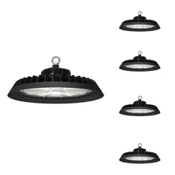 Sale Silumen Suspension industrielle UFO 150w 160lm/w avec détecteur de mouvement - Pack de 5 / Blanc Froid 6000K - 8000K