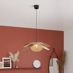 Best GoodHome Suspension Kenya E27 15W ⌀70xH.100cm noir