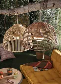 Suspension Extérieure<Suspension lumineuse LED Reona ⌀43,5cm 500lm IP54 9W Réglable de chaud à neutre New Garden naturelle