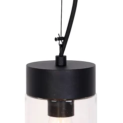 Sale Qazqa Suspension moderne noire IP44 - Jarra