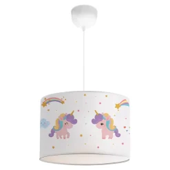 Outlet Lux.Pro Suspension Rugby pour enfant E27 70 cm motif de licorne