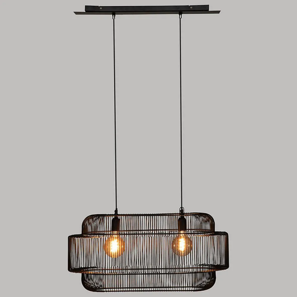 Atmosphera Créateur D'Intérieur Suspension Pour Salon<Suspension Stora - métal filaire - noir - L72 -5 cm - Atmosphera