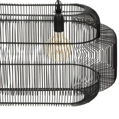Atmosphera Créateur D'Intérieur Suspension Pour Salon<Suspension Stora - métal filaire - noir - L72 -5 cm - Atmosphera