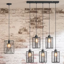 Atmosphera Suspension Pour Salon<Suspension style loft new-yorkais "Hune" métal noir
