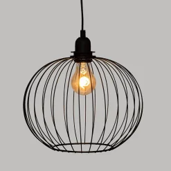 Atmosphera Créateur D'Intérieur Suspension Et Lustre<Suspension Victa en métal D28cm noir - Atmosphera