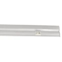Best Silamp Tube Néon LED T5 60cm 6.5W 2 Têtes avec Interrupteur - Blanc Froid 6000K - 8000K -