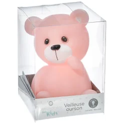 Atmosphera Créateur D'Intérieur Veilleuse À Pile<Veilleuse enfant Ourson - H14 cm - Bleu- Atmosphera