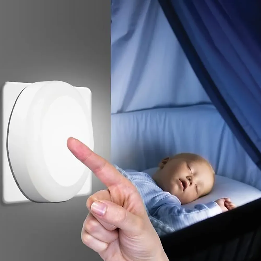 Clearance Velamp Veilleuse LED - LED TOUCH - Blanc - Interrupteur Tactile - Éclairage Doux - Design Compact