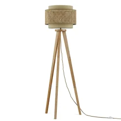 Vicco Lampadaire Intérieur<Lampadaire rotin/crème 45x142cm