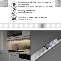 Best Vicco LED Stripe blanc 50 x 1.5 x 1.5 cm