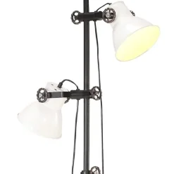 Vidaxl Lampadaire Intérieur<Lampadaire avec 2 Abat-jour Lampe sur Pied Eclairage Luminaire Salon Chambre à Coucher Couloir Maison Intérieur Blanc 32058