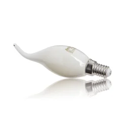 Xanlite Ampoule Led Fonctionnelle|Ampoule E14, Petit Culot À Visser<- Ampoule à filament LED flamme coup de vent, culot E14, 4W cons. (40W eq.), lumière blanche chaud - RFV470FCO