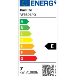 Xanlite - Ampoule LED Filament P45, culot E27, 6,5W cons. (60W eq.), 2700K Blanc Chaud - RFE806PO