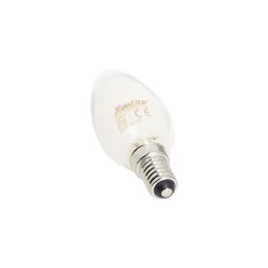 Xanlite Ampoule E14, Petit Culot À Visser<- Ampoule LED filament flamme culot E14 806lm blanc chaud - PACK2RFV806FO