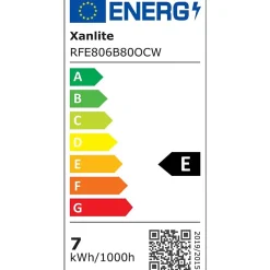 Best Xanlite - Ampoule LED G80 Opaque, culot E27, conso. 6,5W, 806 Lumens, Blanc neutre - RFE806B80OCW