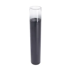 Xanlite Lampe Extérieure<- Borne filaire noire fumée IP44, culot E27, 40W max - BOFE40WNF