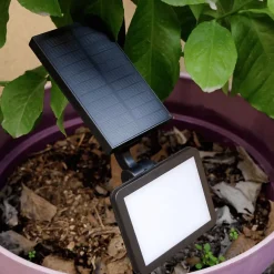 Xanlite Lampe Extérieure<- Borne LED Solaire, x3 Intensités, 200 Lumens - Spéciale Extérieur (IP44) - APPS200