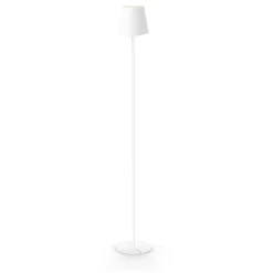 Xanlite Lampadaire Intérieur<- Lampadaire métal, 500 lumens, CCT & Dimmable, Rechargeable, 130cm, Blanc - LAM130BD