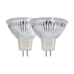 Hot Xanlite - Lot de 2 ampoules SMD LED Spot MR16, culot GU5.3, 345 Lumens, conso. 5W (eq. 35W), 2700K, Blanc chaud - PACK2VM35S