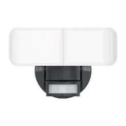 Xanlite Projecteur Extérieur<- Projecteur 2 têtes noir à détecteur de mouvements orientable et désactivable, 2800 Lumens, Blanc froid - PR2T2800D