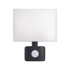 Xanlite Projecteur Extérieur<- Projecteur mural filaire 30W, 2500 lumens, détecteur de mouvement, IP65, Blanc froid - PRAR30WMDV23