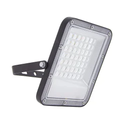 Xanlite Projecteur Extérieur<- Projecteur mural noir LED IP65, 2700 lumens, conso 30W (éq 160W), Blanc chaud - PR30WMCEE
