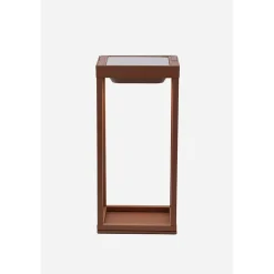 Zafferano Lampe Extérieure|Éclairage Solaire<- Lanterne solaire 2 LED, 56,4 cm - Lampe murale et de table 2W avec batterie et capteur crépusculaire - Noir