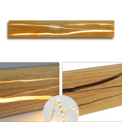 zmh Applique Murale Intérieure<Applique Bois 3000k LED Blanc Chaud 8w