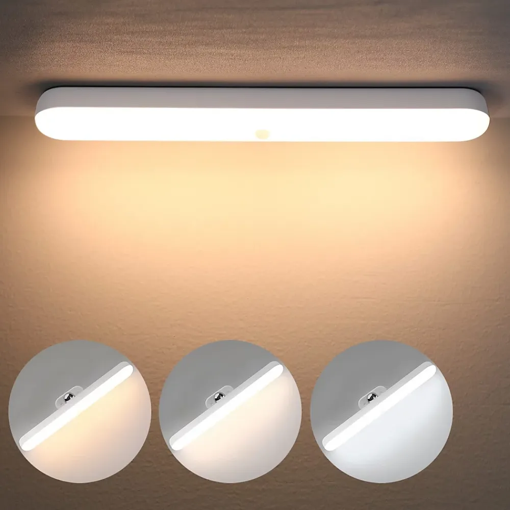 zmh Applique Murale Intérieure|Applique Murale Pour Cuisine<Applique LED Intérieur Dimmable Sous-lampe 24cm Nuit Batterie Sans Fil Couloir