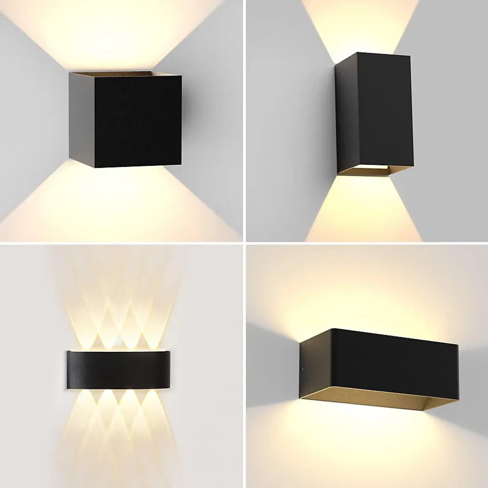 Best zmh Applique Murale Extérieure LED Moderne Up Down Applique Murale Extérieure IP65 Chambre à Coucher Couloir