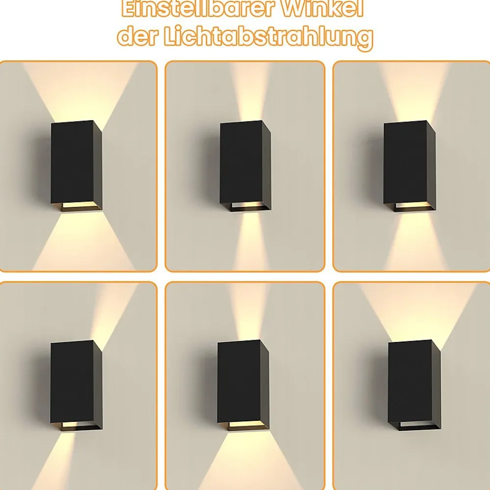 Best zmh Applique Murale Extérieure LED Moderne Up Down Applique Murale Extérieure IP65 Chambre à Coucher Couloir