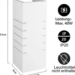 zmh Applique Murale Extérieure<Applique Murale Intérieure Moderne Blanc E14 pour Couloir et Escalier