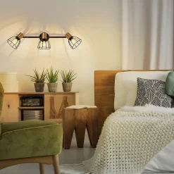 zmh Applique Murale Intérieur 3 Flammes E14 Lampe De Salon Max.25w